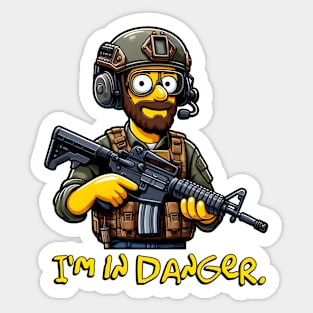 Tactical Yellow People Sticker